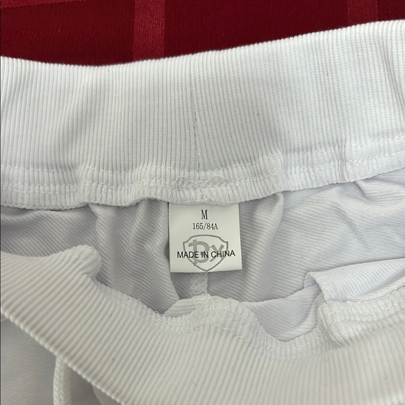 White Drawstring Shorts - Picture 4 of 9